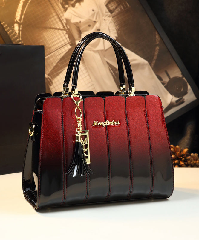 Classy Mulberry Gradient Durable Calf Leather Tote Handbag - Omychic