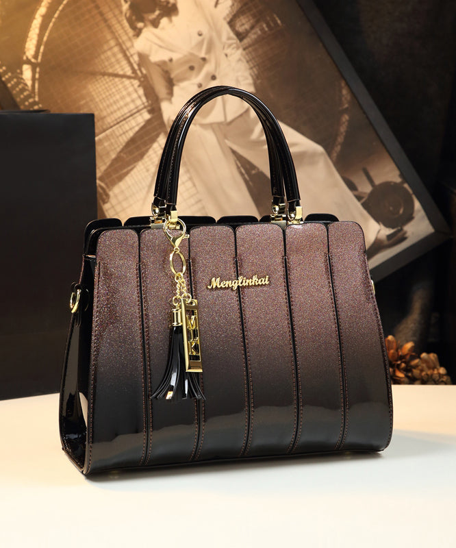 Classy Mulberry Gradient Durable Calf Leather Tote Handbag - Omychic