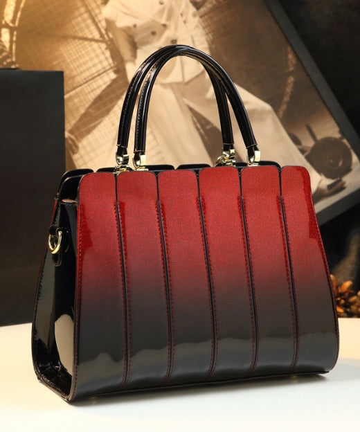 Classy Mulberry Gradient Durable Calf Leather Tote Handbag - Omychic