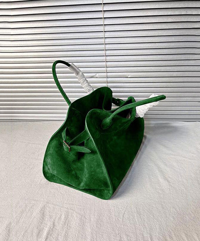 Fashion Green Large Capacity Suede Tote Handbag - Omychic