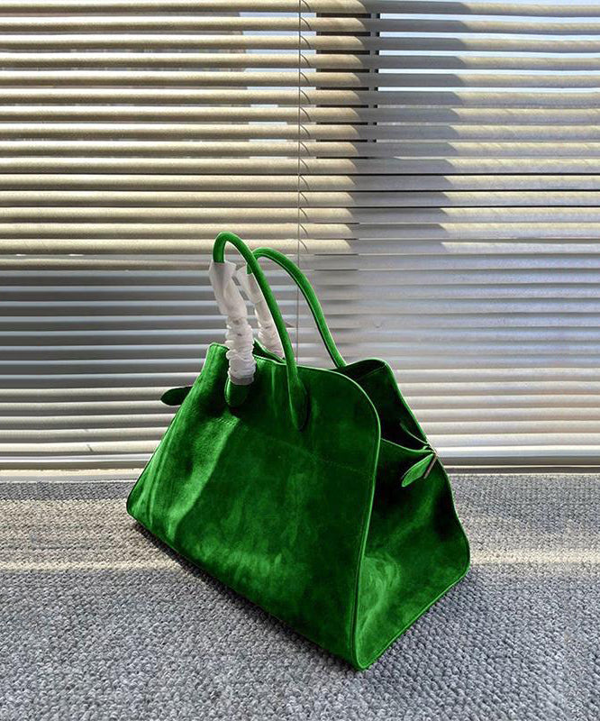 Fashion Green Large Capacity Suede Tote Handbag - Omychic