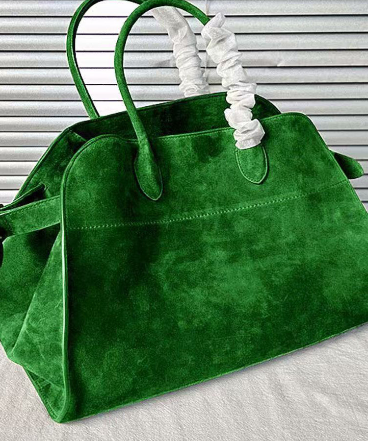 Fashion Green Large Capacity Suede Tote Handbag - Omychic