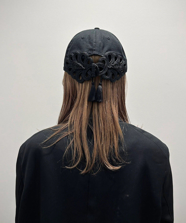 New Chinese Style Green Oriental Button Tassel Baseball Cap Hat - Omychic