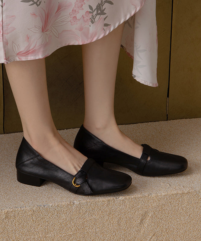New Red Comfortable Splicing Flat Shoes Cowhide Leather - Omychic