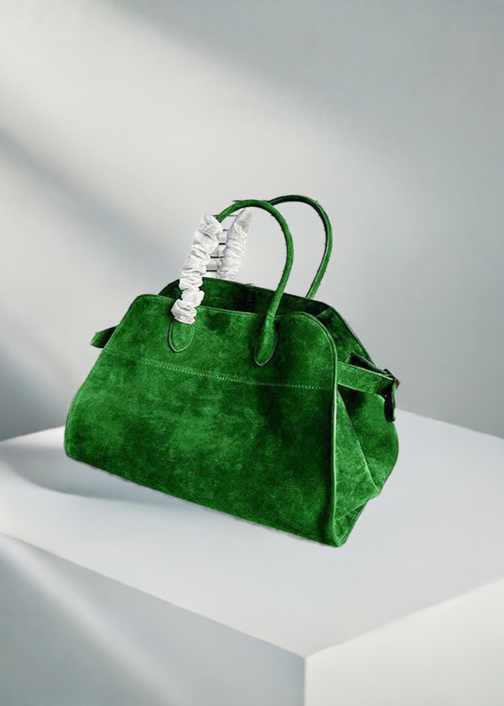 Fashion Green Large Capacity Suede Tote Handbag - Omychic