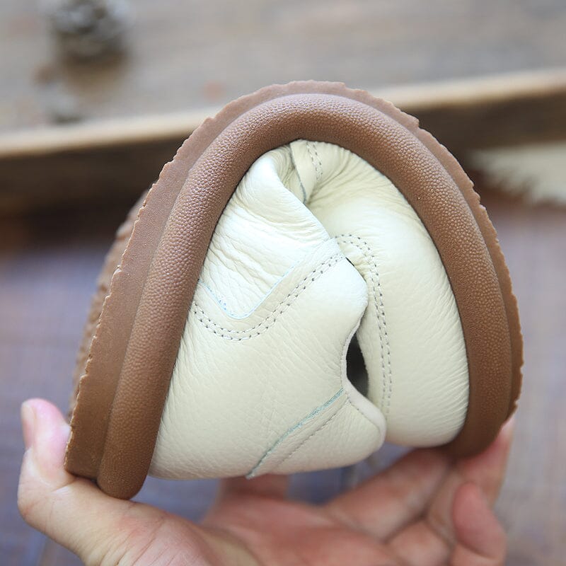 Spring Retro Fashion Soft Leather Casual Shoes - Omychic
