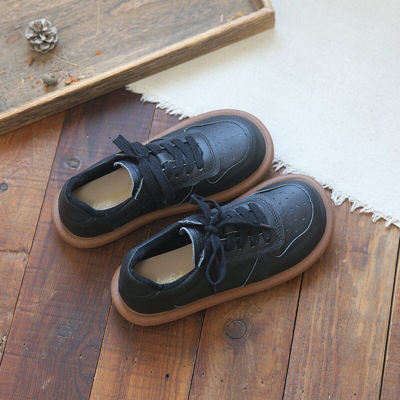 Spring Retro Fashion Soft Leather Casual Shoes - Omychic